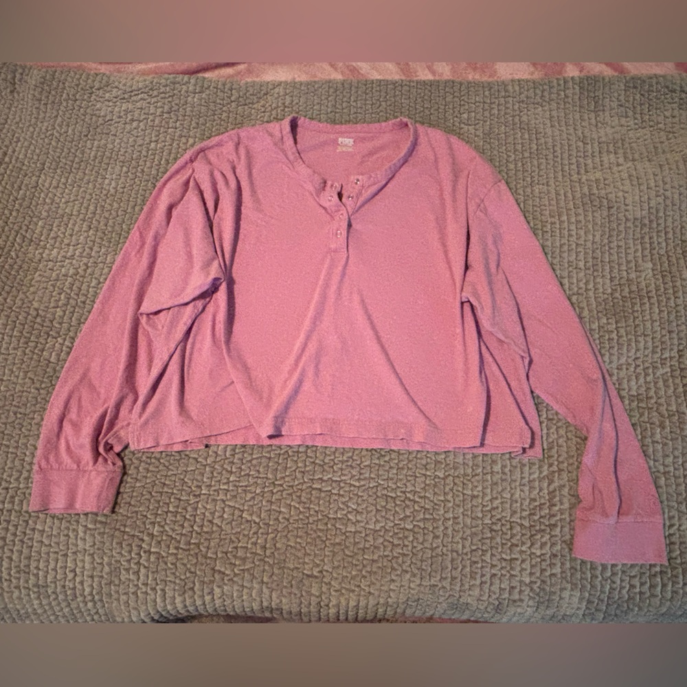Pink by Victoria's Secret Henley Shirt Dize XXL